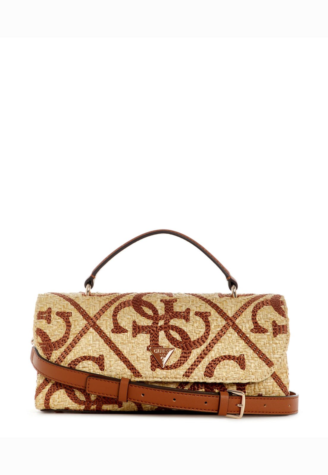 Bolsa Kirsten de Mão Flap Caramelo