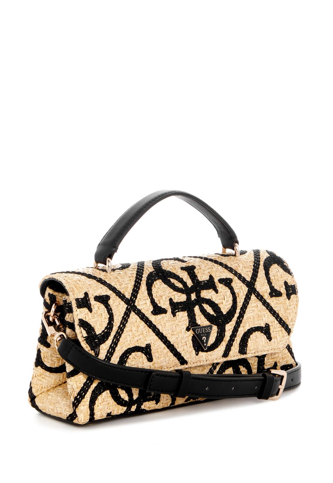 Bolsa Kirsten de Mão Flap Preto Preto 2