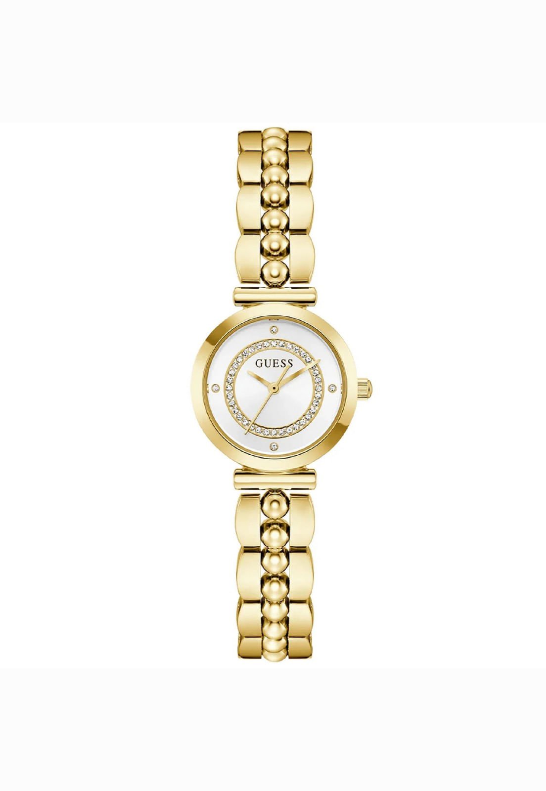 Relógio Guess Caixa E Pulseira Aço Dourado