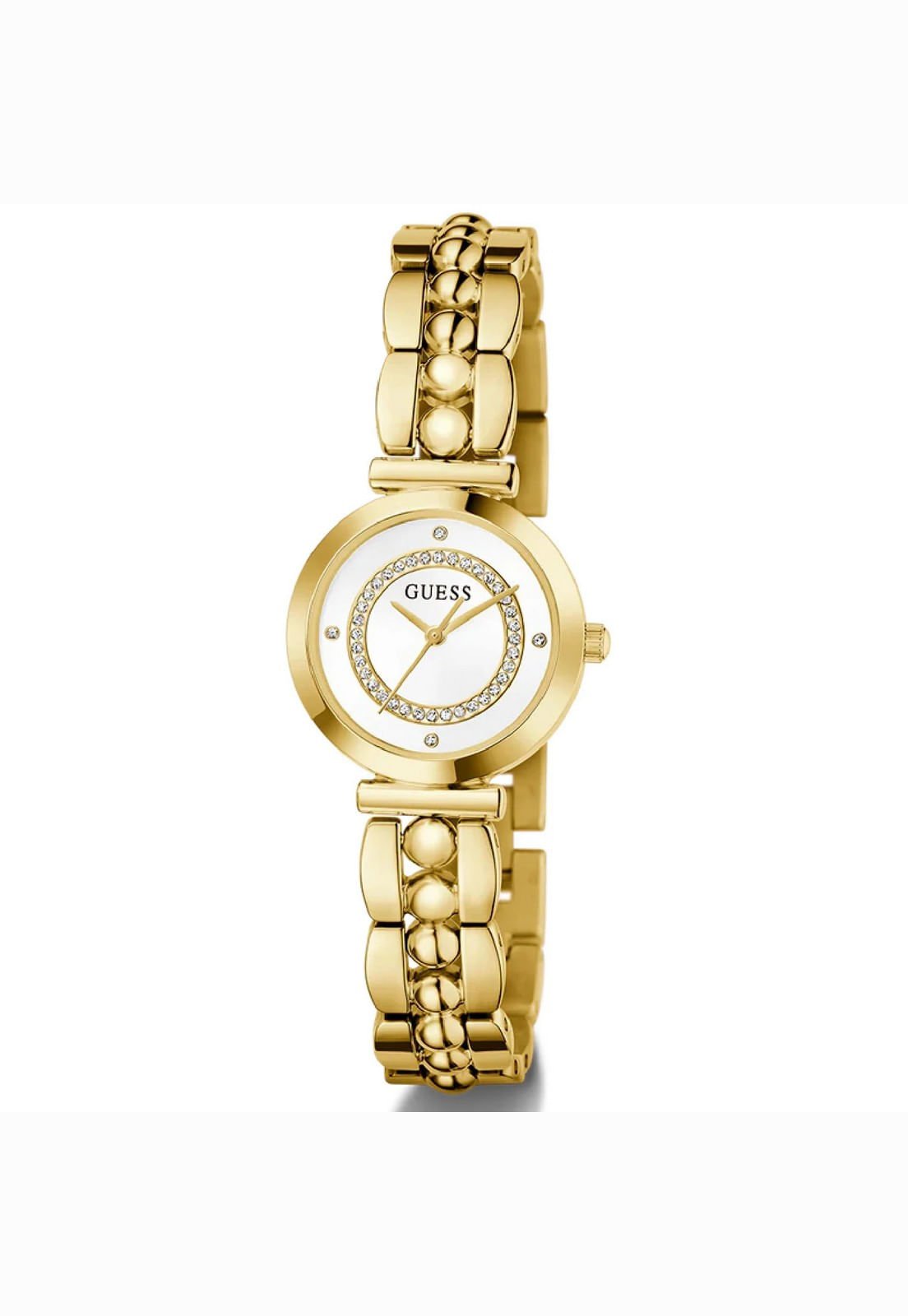 Relógio Guess Caixa E Pulseira Aço Dourado Dourado 4
