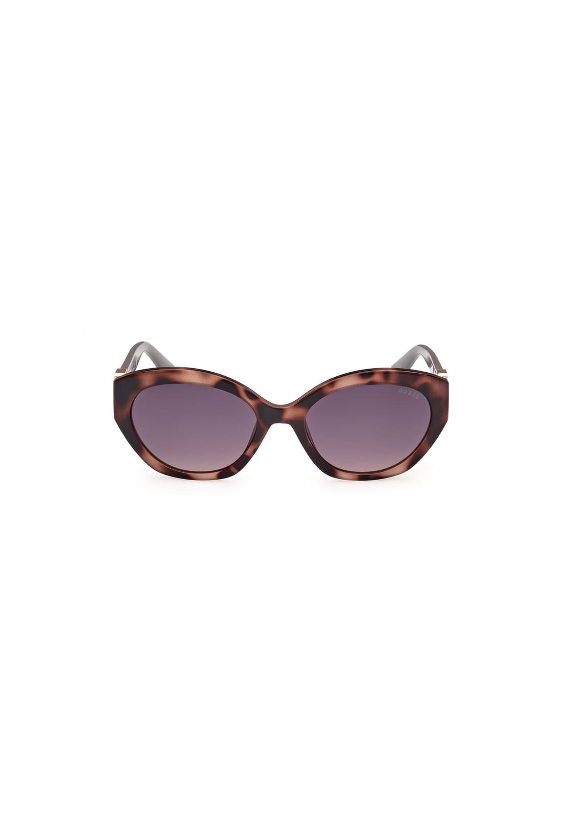 Óculos de Sol Oval Fumê Tartaruga Marrom
