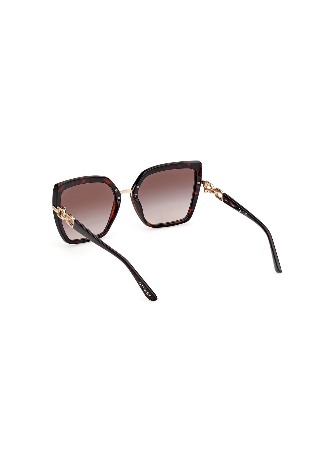 Óculos de Sol Borboleta Acetato Tartaruga Marrom Marrom 4