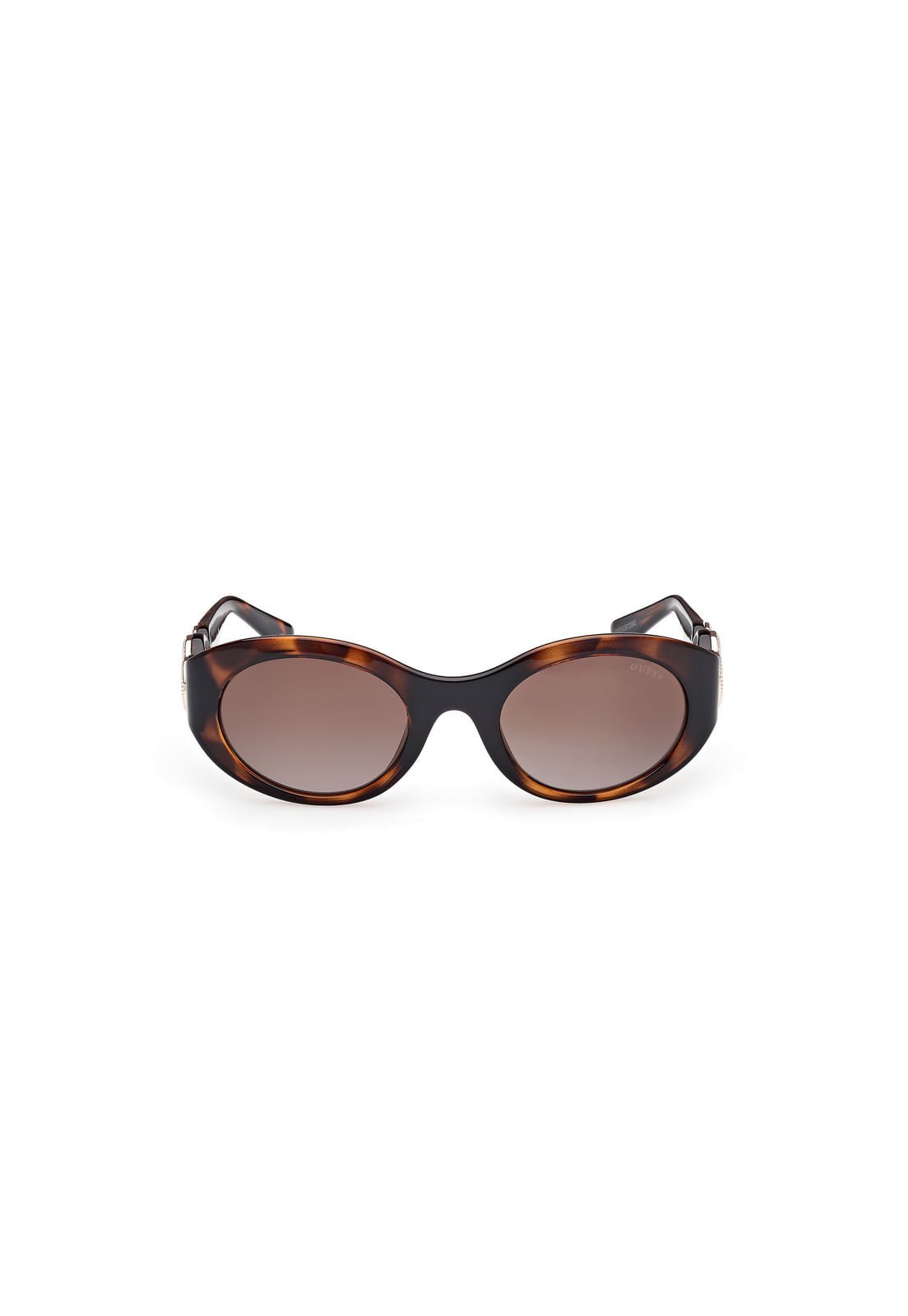 Óculos de Sol Oval Monograma Acetato Marrom Tartaruga