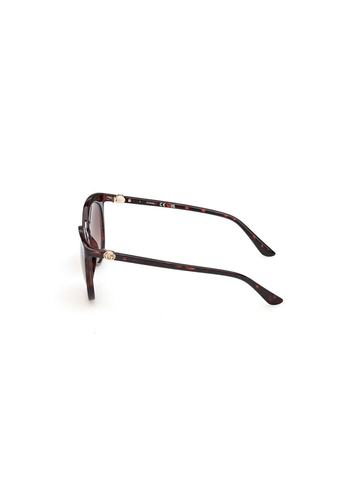 Óculos de Sol Redondo Acetato Tartaruga Marrom Marrom 3