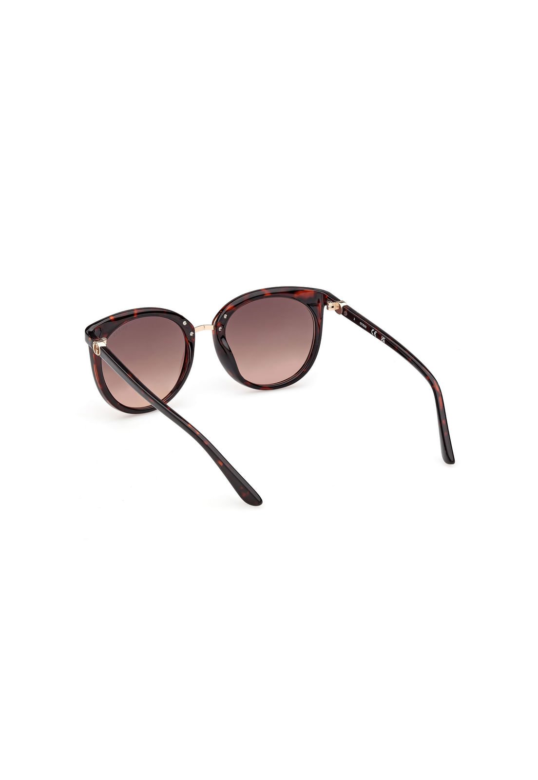 Óculos de Sol Redondo Acetato Tartaruga Marrom Marrom 4
