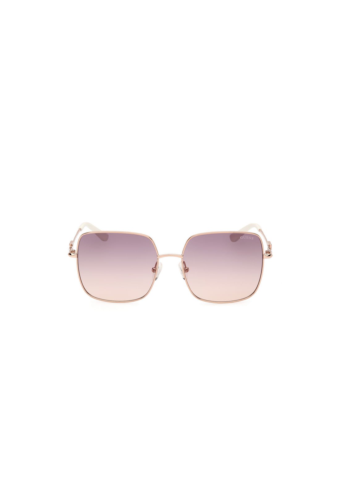 Óculos de Sol Quadrado Metal Dourado