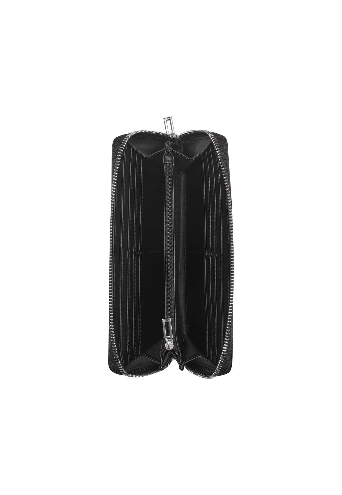 Carteira Remy Slg Large Zip Around Preto Preto 4