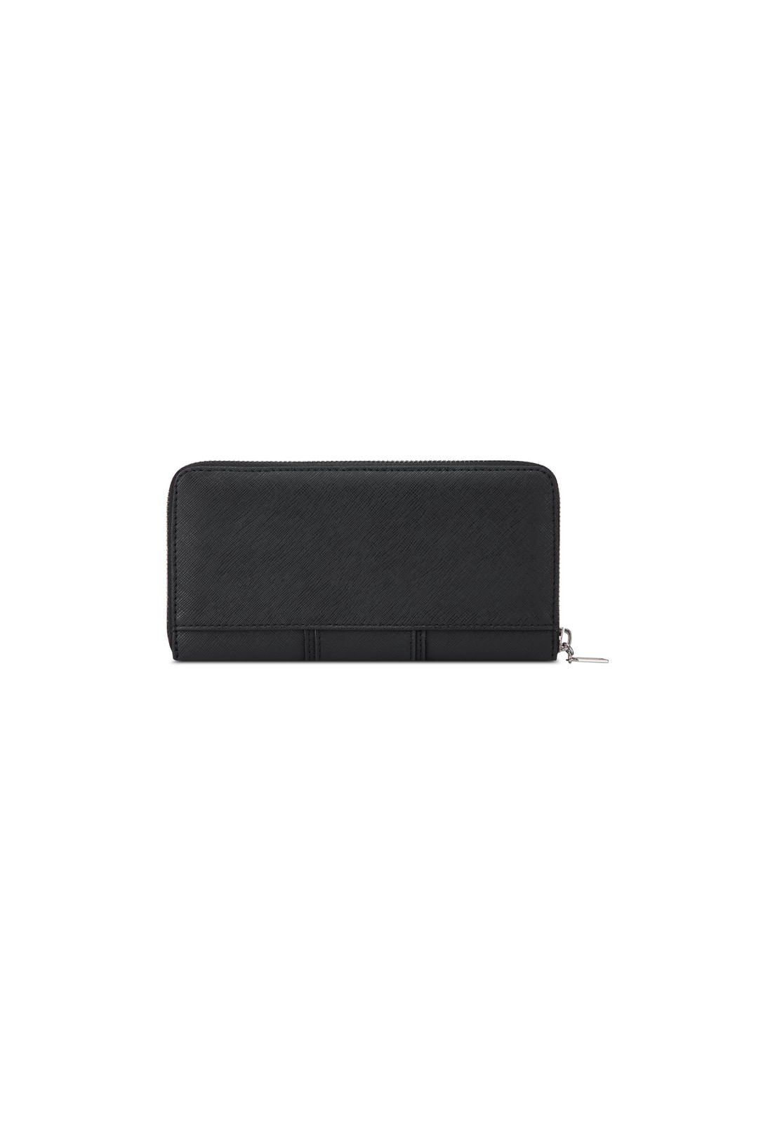 Carteira Fiona Medium Zip Around Preto Preto 3