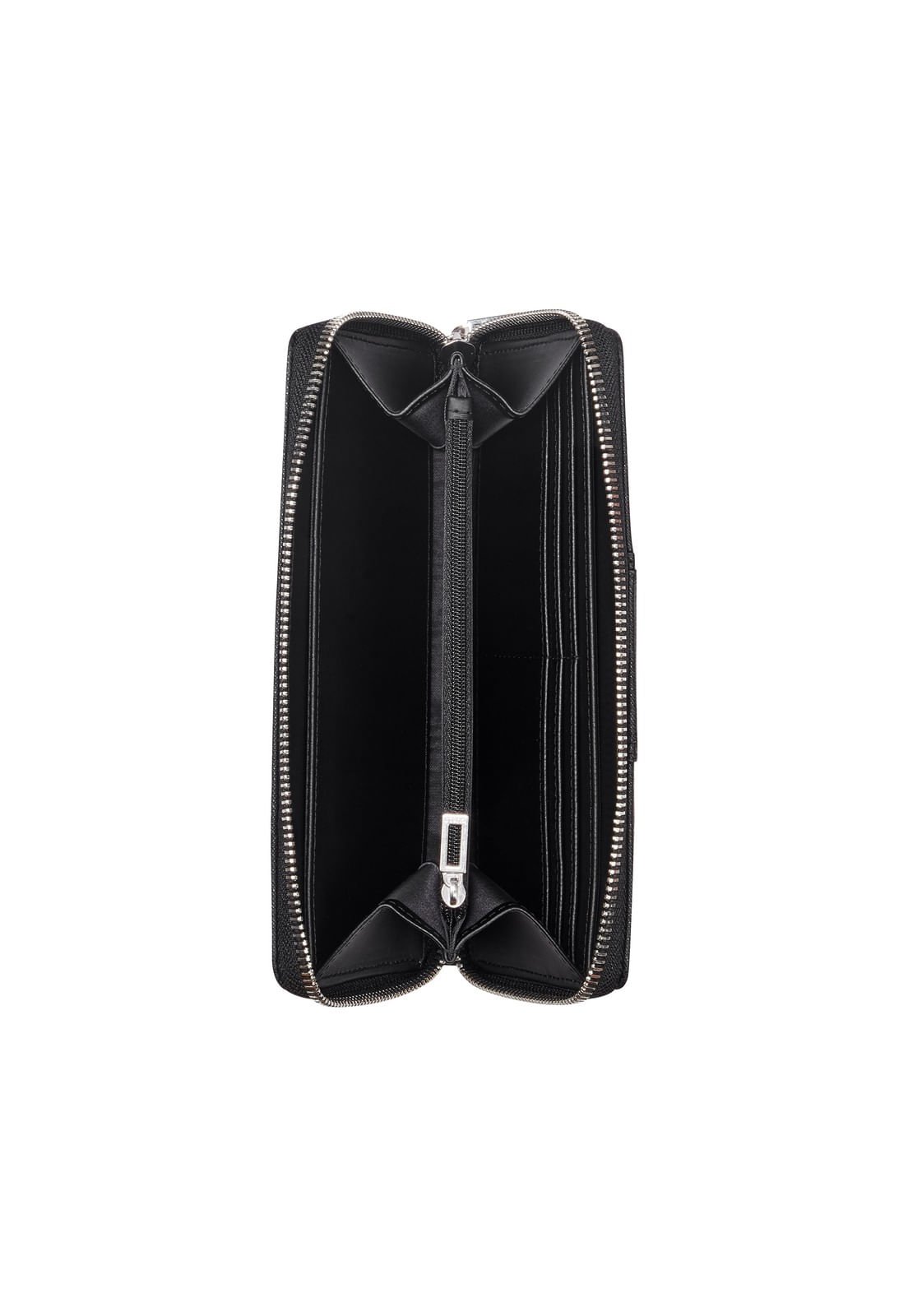 Carteira Fiona Medium Zip Around Preto Preto 4