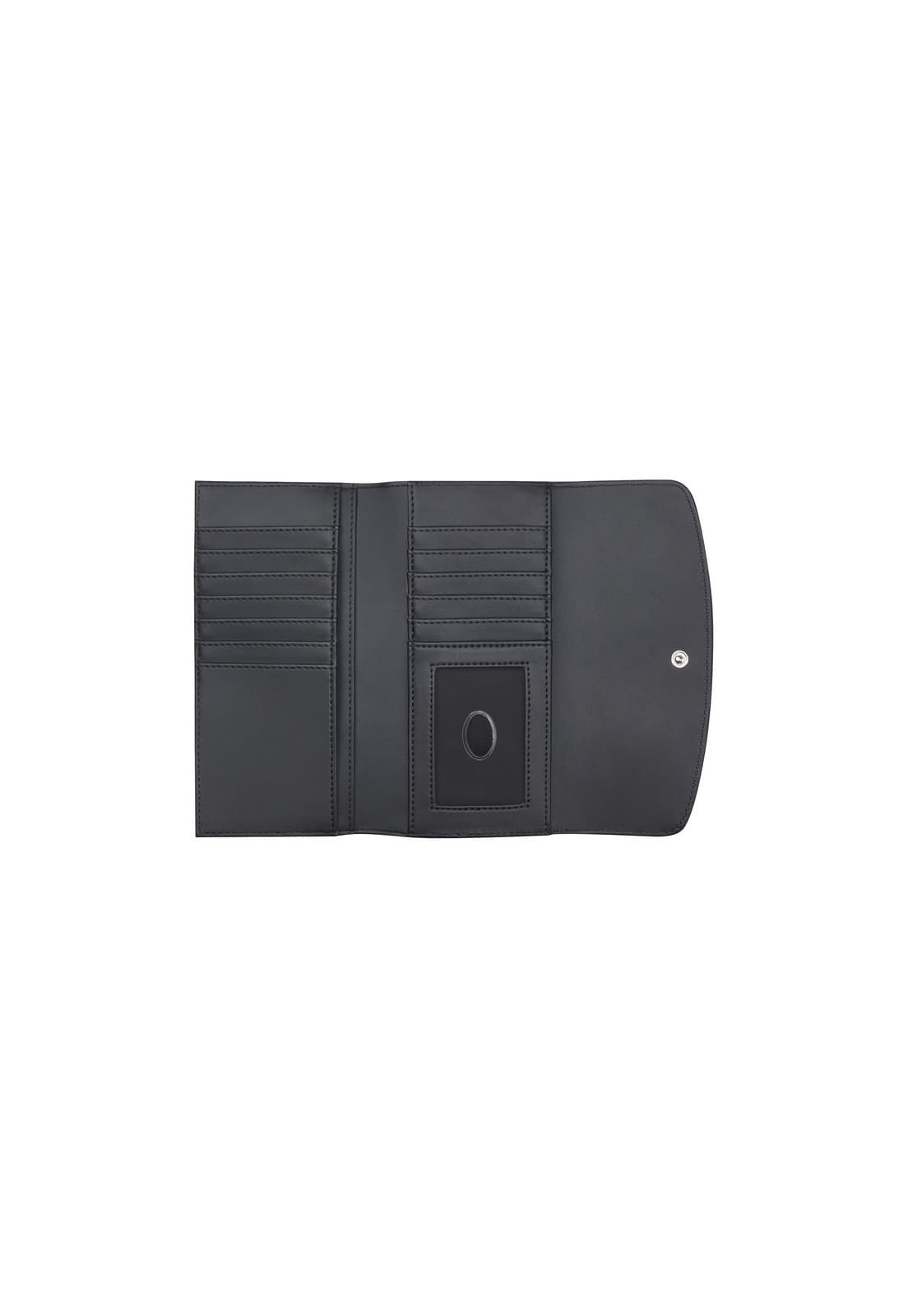 Carteira Remy Slim Clutch Cinza Escuro Cinza 4