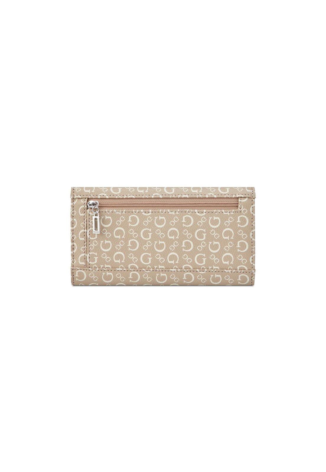Carteira Remy Slim Clutch Caramelo Bege 3