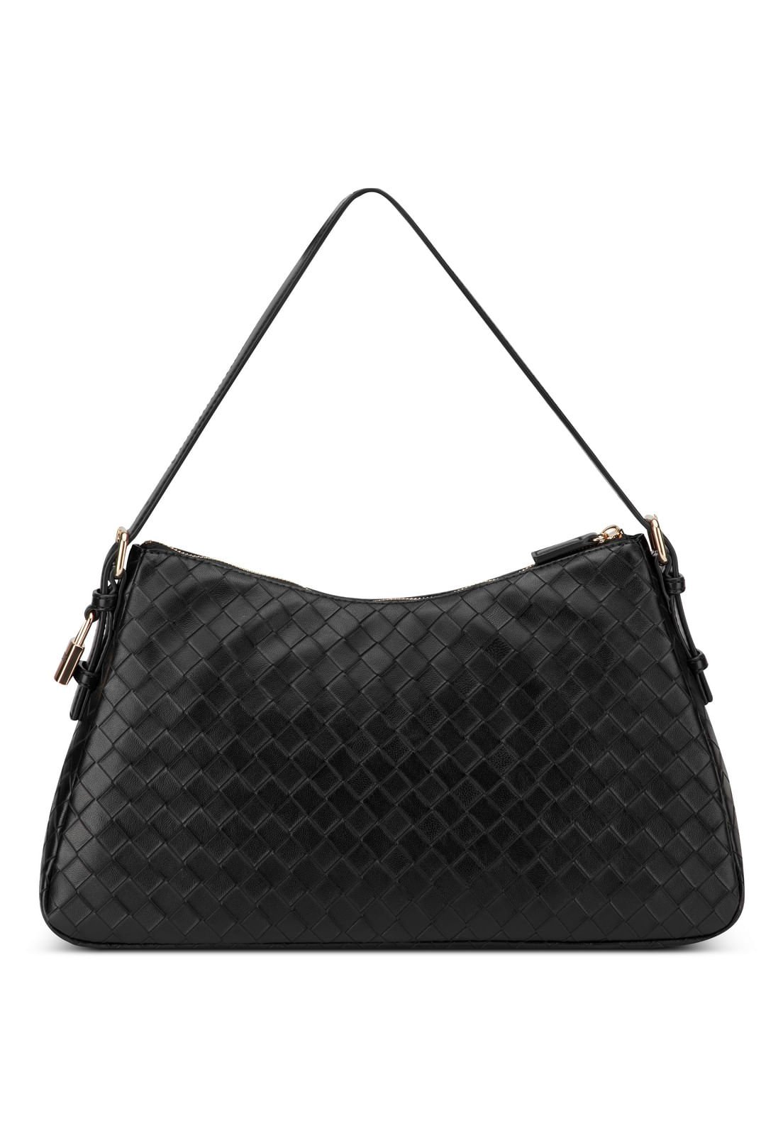 Bolsa Mindy Shoulder Satchel Preto Preto 3