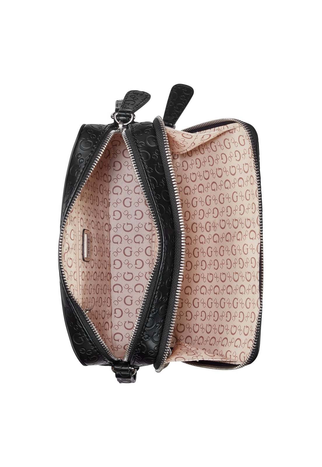 Bolsa Mini Lisa Double Zip Preto Preto 4