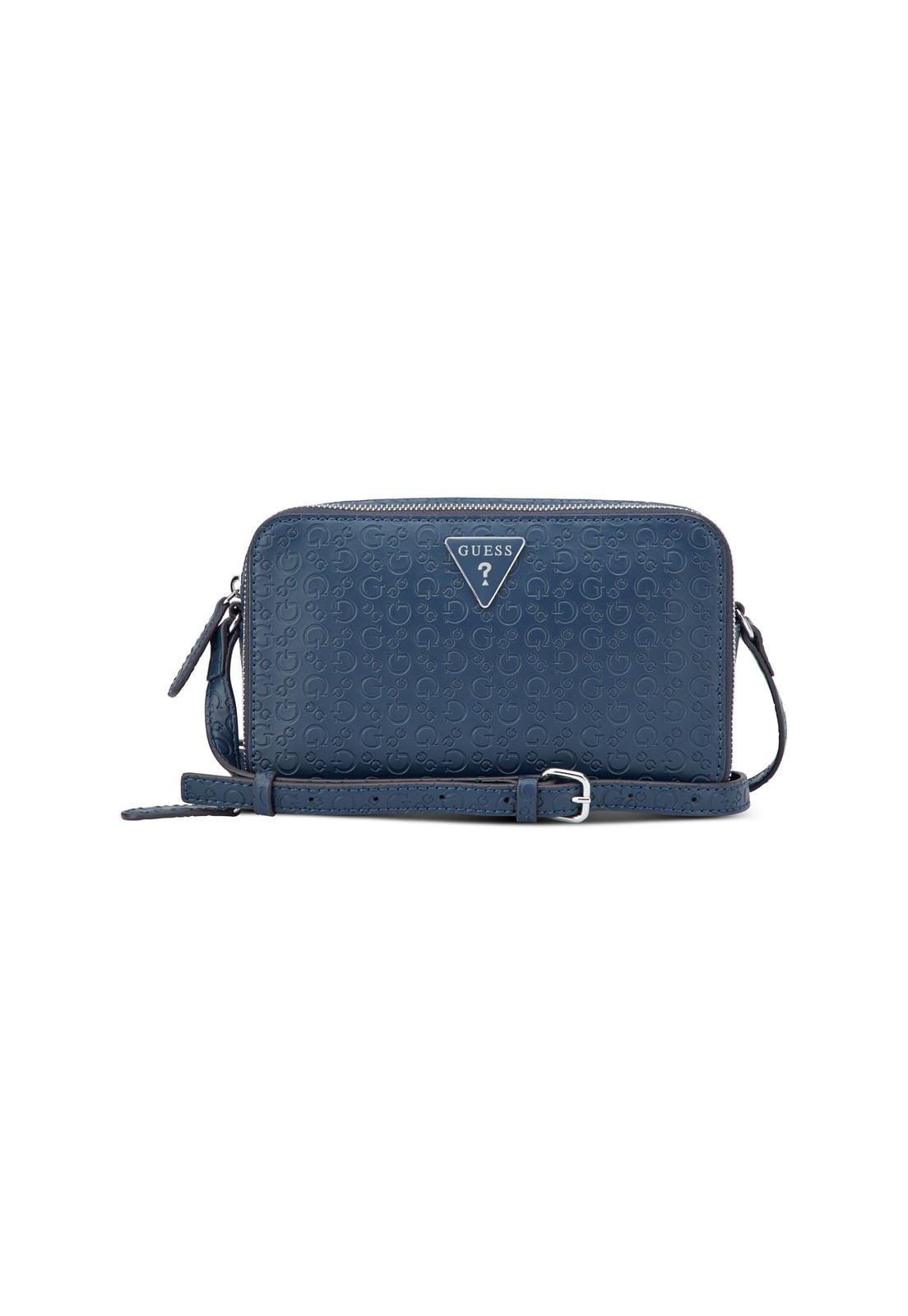 Bolsa Mini Lisa Double Zip Azul Marinho
