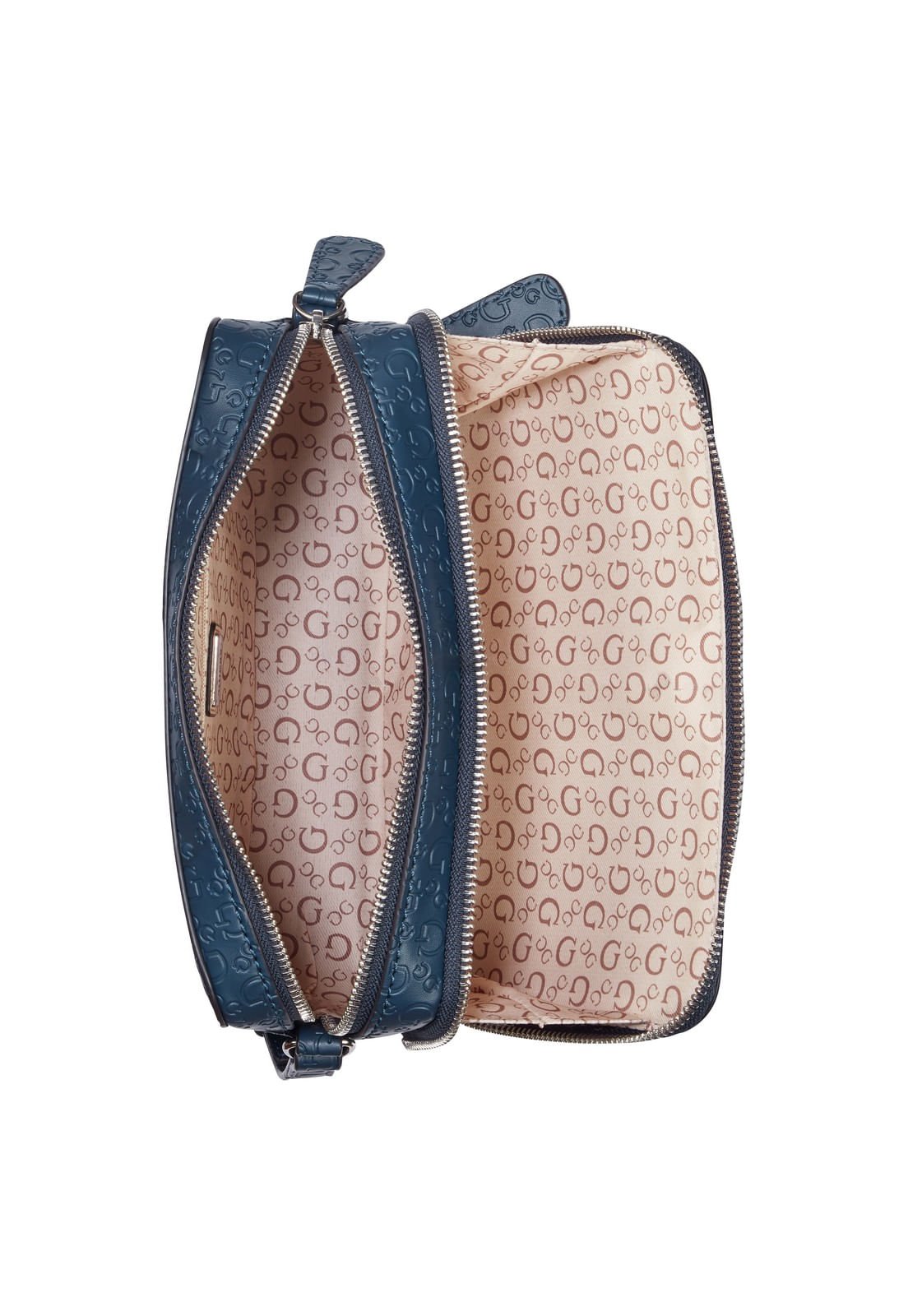 Bolsa Mini Lisa Double Zip Azul Marinho Azul 4