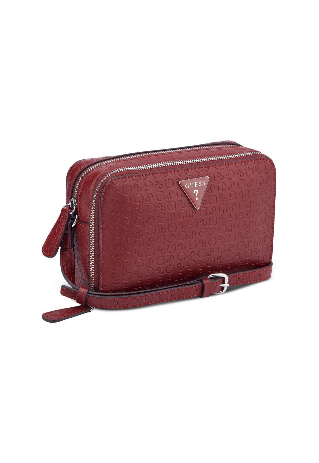 Bolsa Mini Lisa Double Zip Vinho Vermelho 2