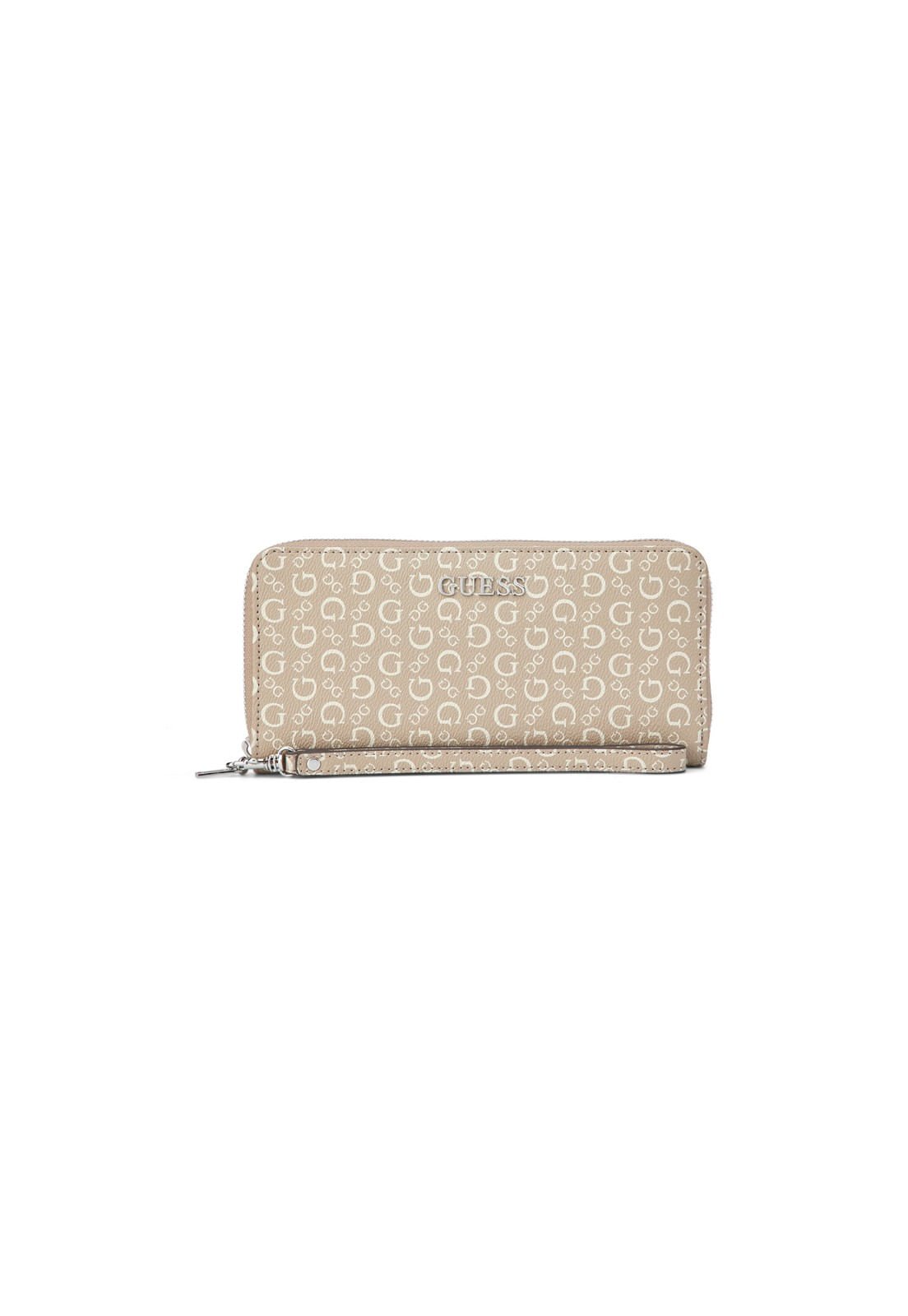 Carteira Remy Large Zip Around Caramelo