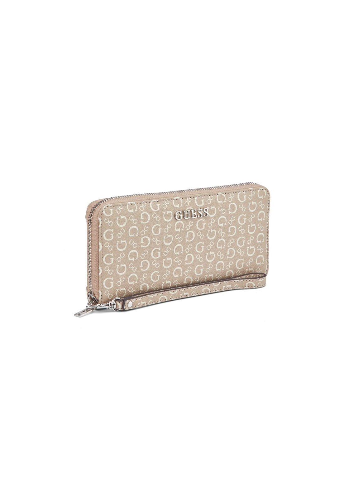 Carteira Remy Large Zip Around Caramelo Bege 2