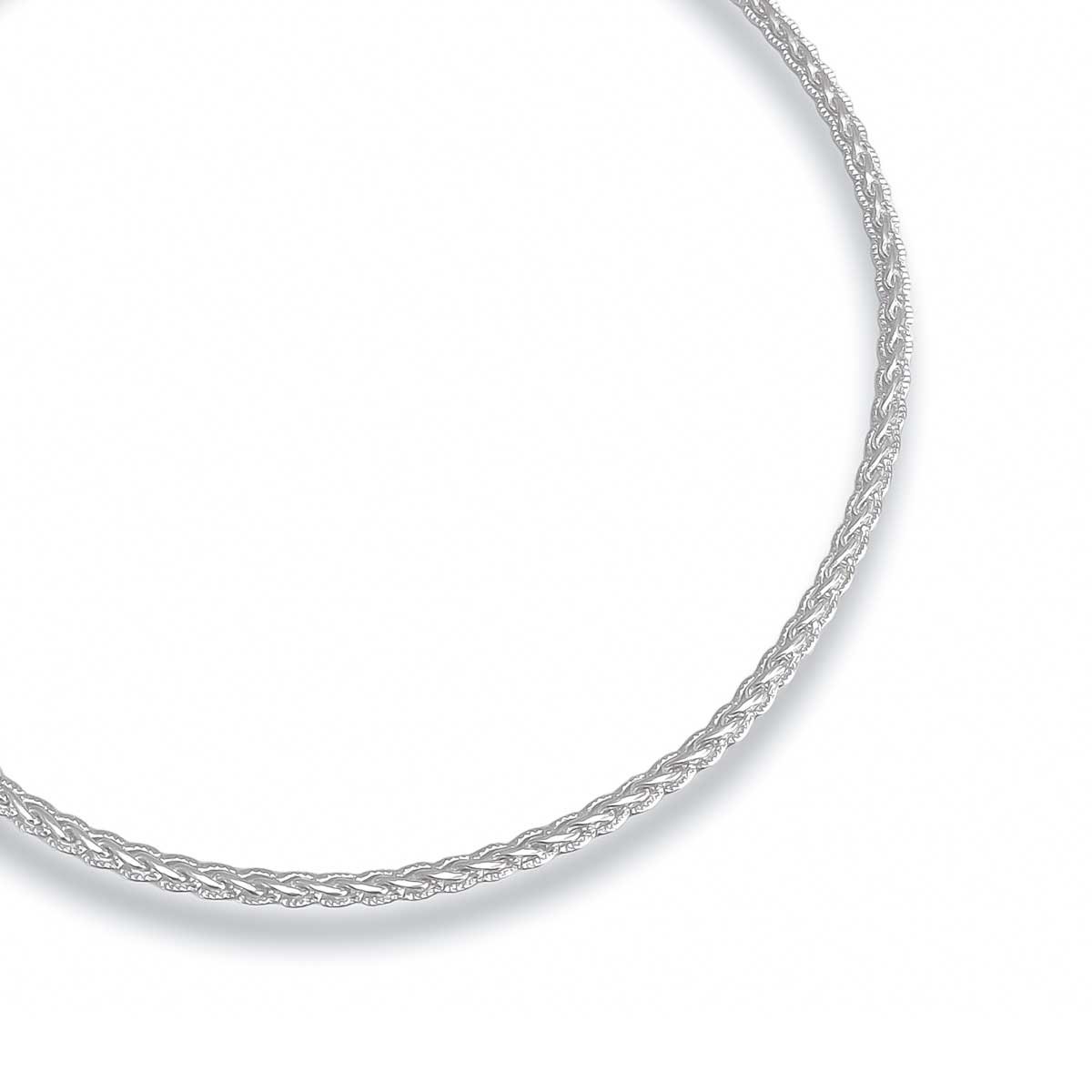 Choker Colar Trancado Banhado a Prata Semijoia Prata 3