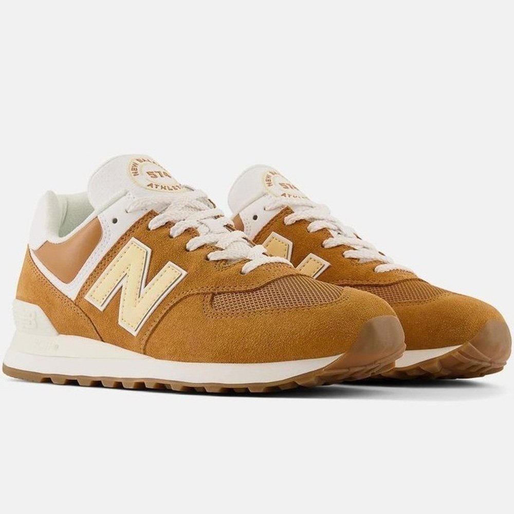 TÊNIS NEW BALANCE 574 V2 AMARELO Marrom 2