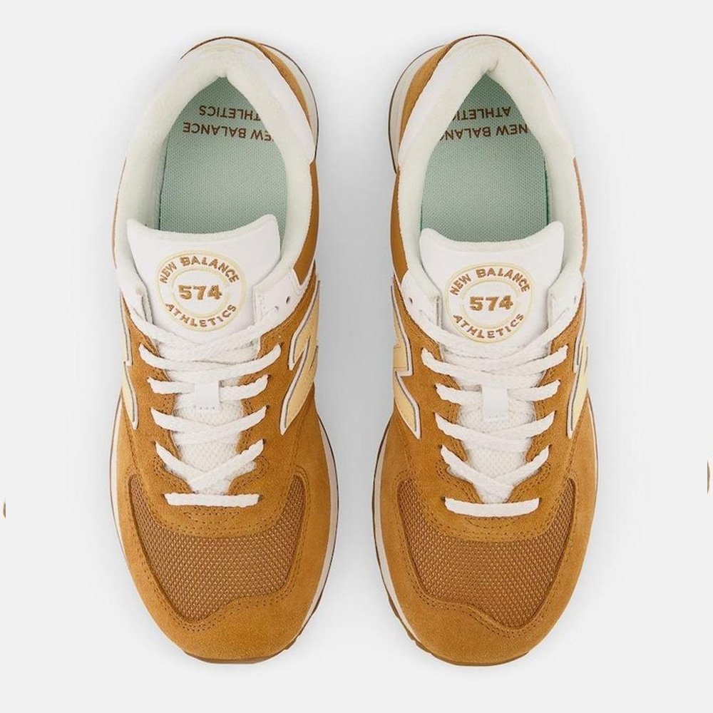 TÊNIS NEW BALANCE 574 V2 AMARELO Marrom 3