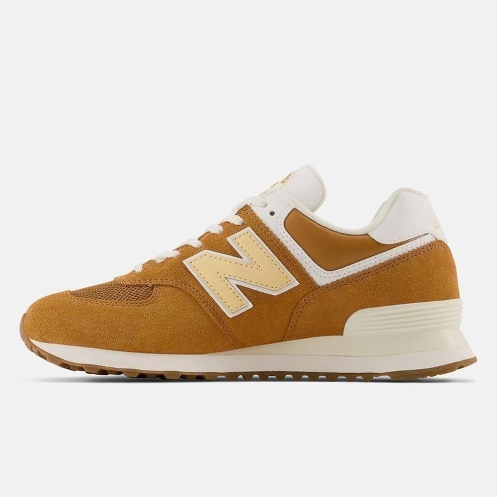 TÊNIS NEW BALANCE 574 V2 AMARELO Marrom 4