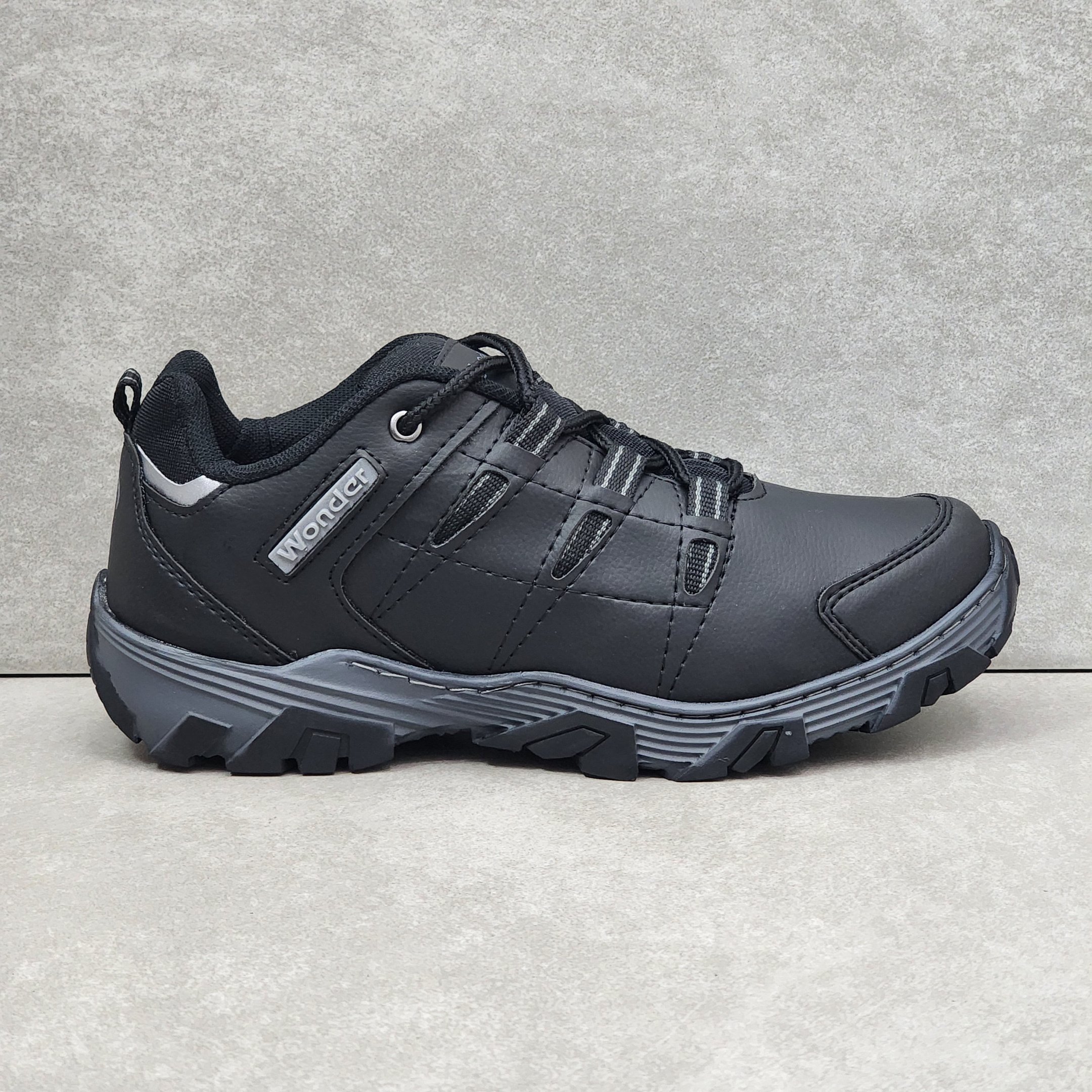 Tênis Masculino Wonder Adventure Laminado - Preto