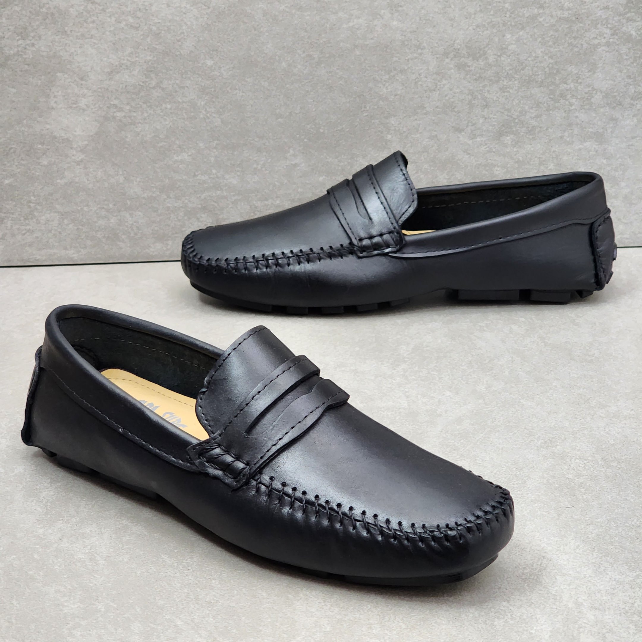 Mocassim Onda Surf Olho de Gato Em Couro - Preto Preto 3