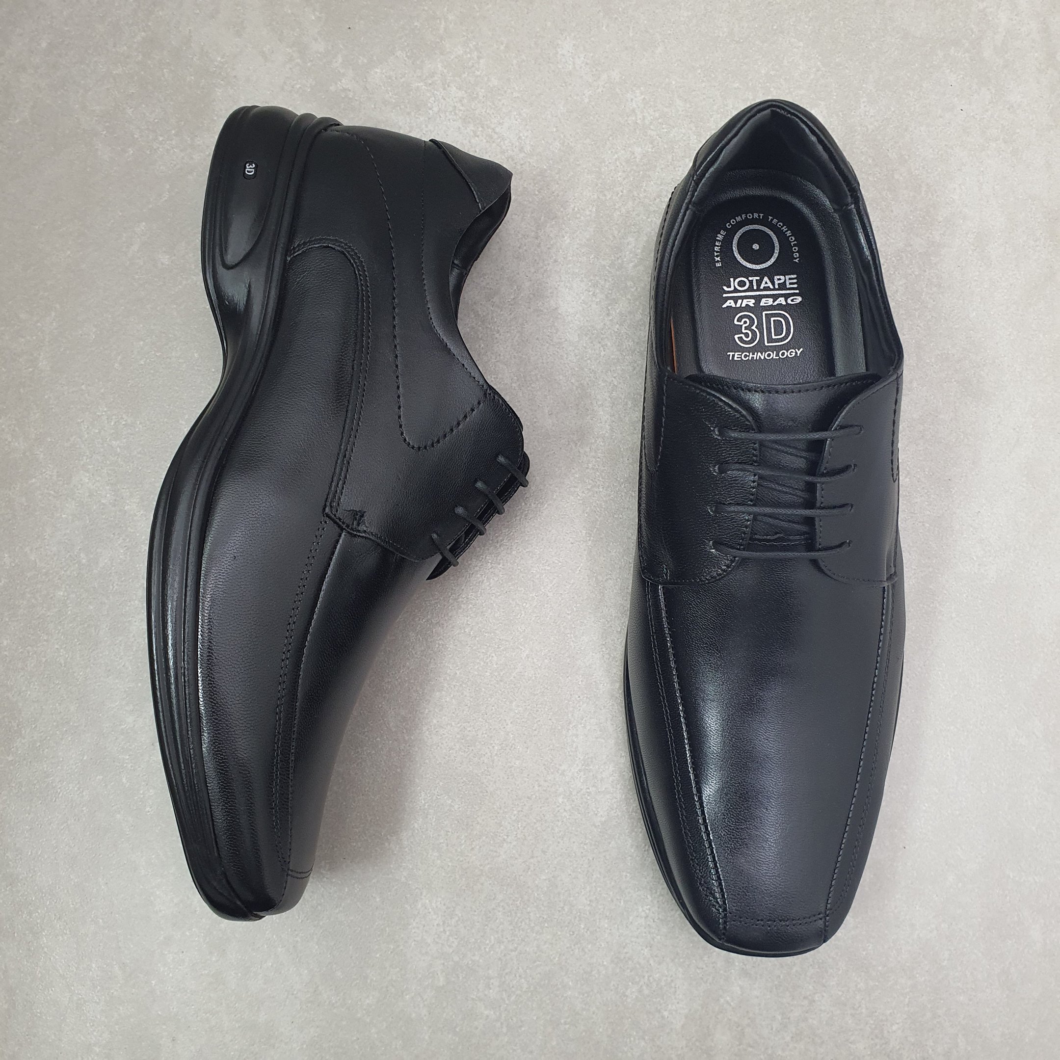 Sapato Social Jota Pê calçados 3D Vision Masculino 4689 Preto 2