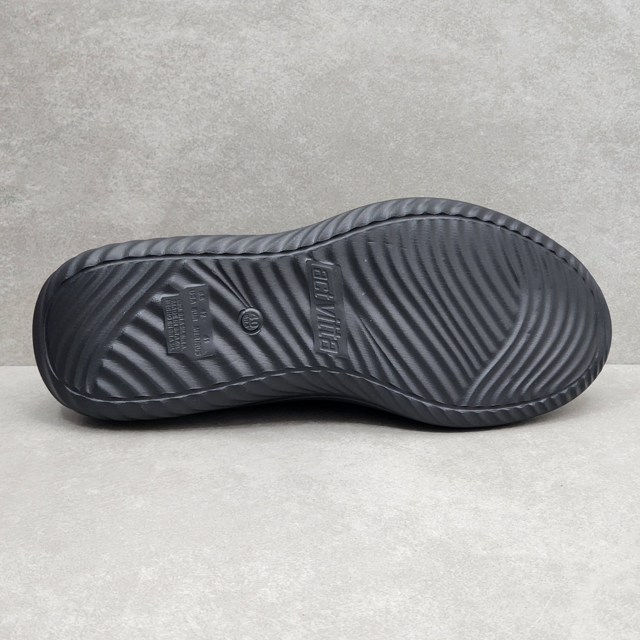 Tênis Masculino Actvitta Slip On Em Knit - Preto Preto 4