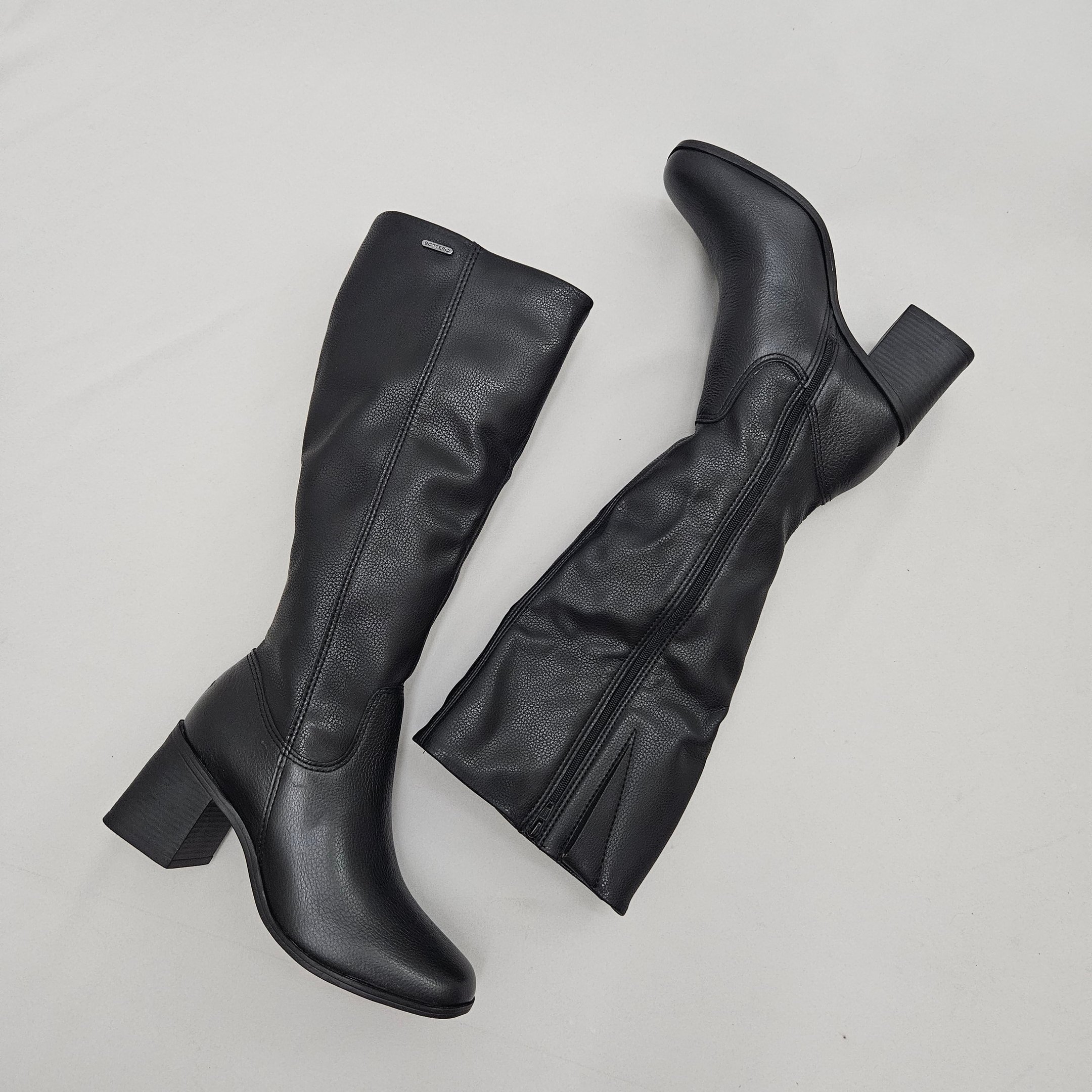 Longo Couro Botas Cano Longo Bottero 2019 Bota Over Mezzo Punto