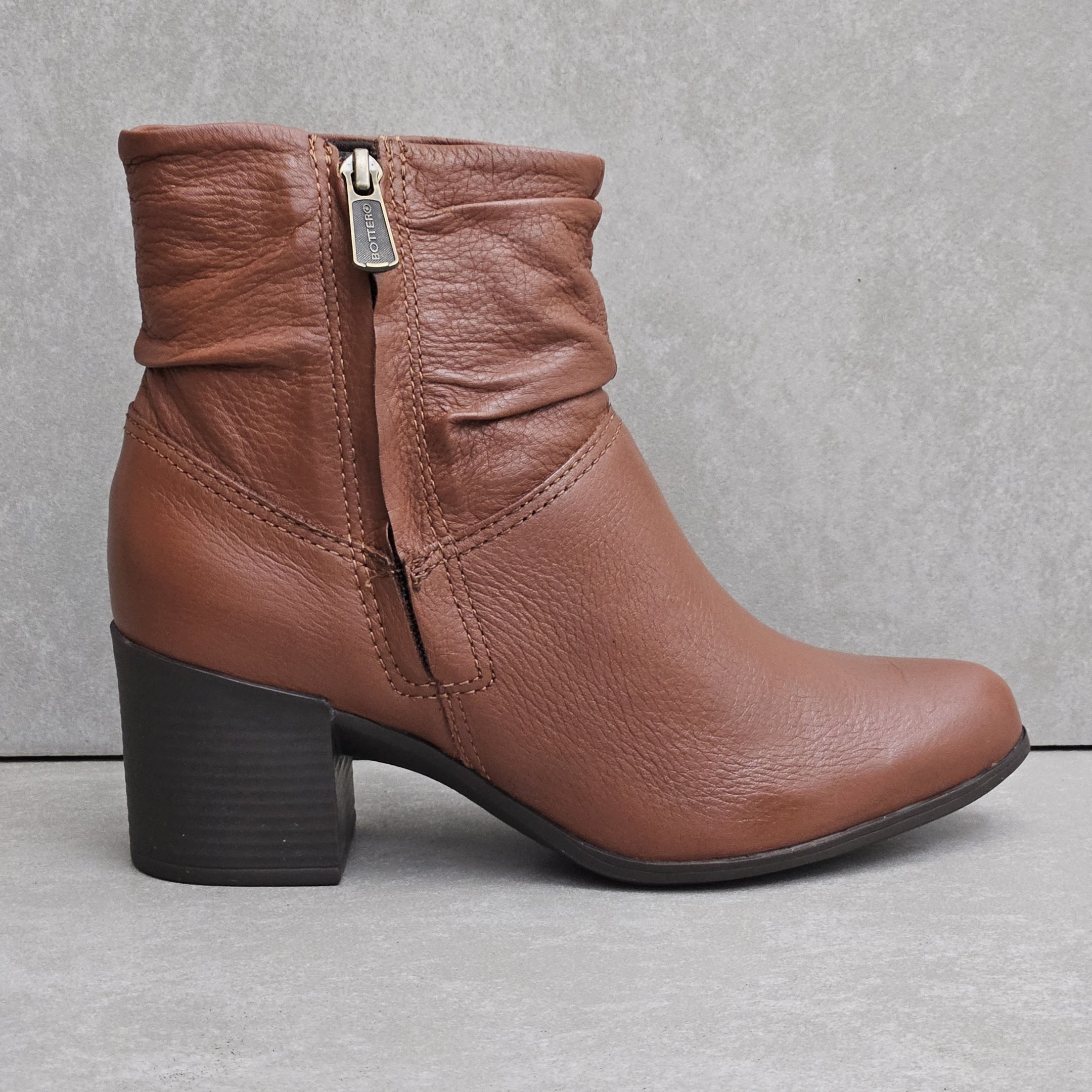 Bota Bottero Botinhas Salto Baixo Salto Grosso Botas Bottero Cano