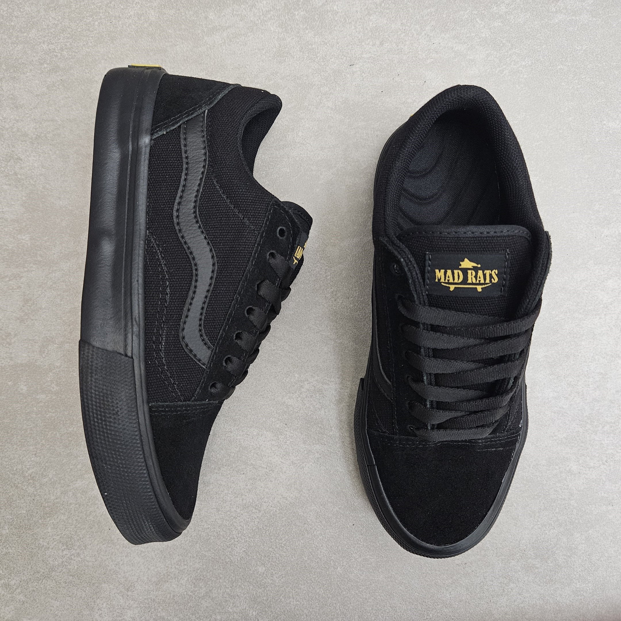 Tênis Mad Rats Old School Casual - Preto Mono Preto 2