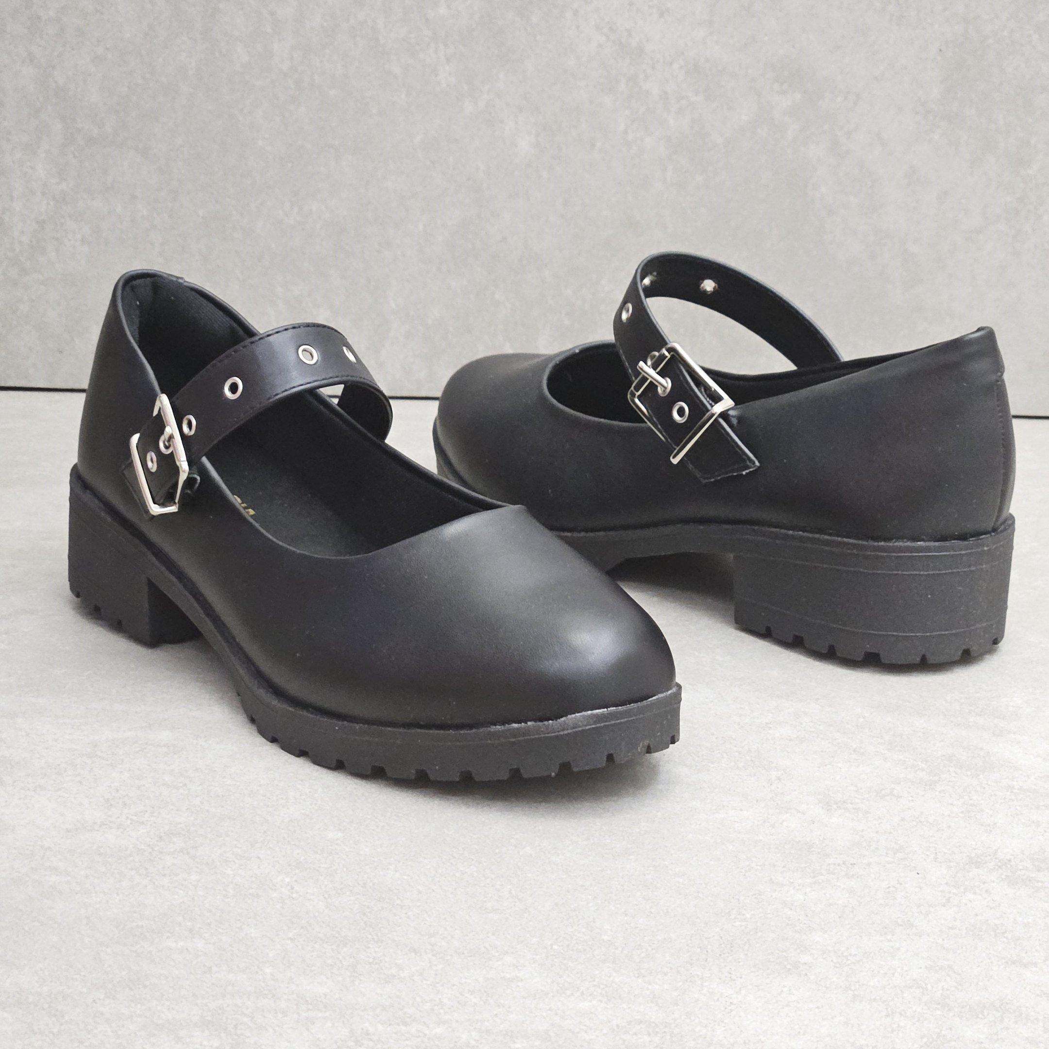 Sapato Boneca Sua Cia Salto Bloco - Preto Preto 3