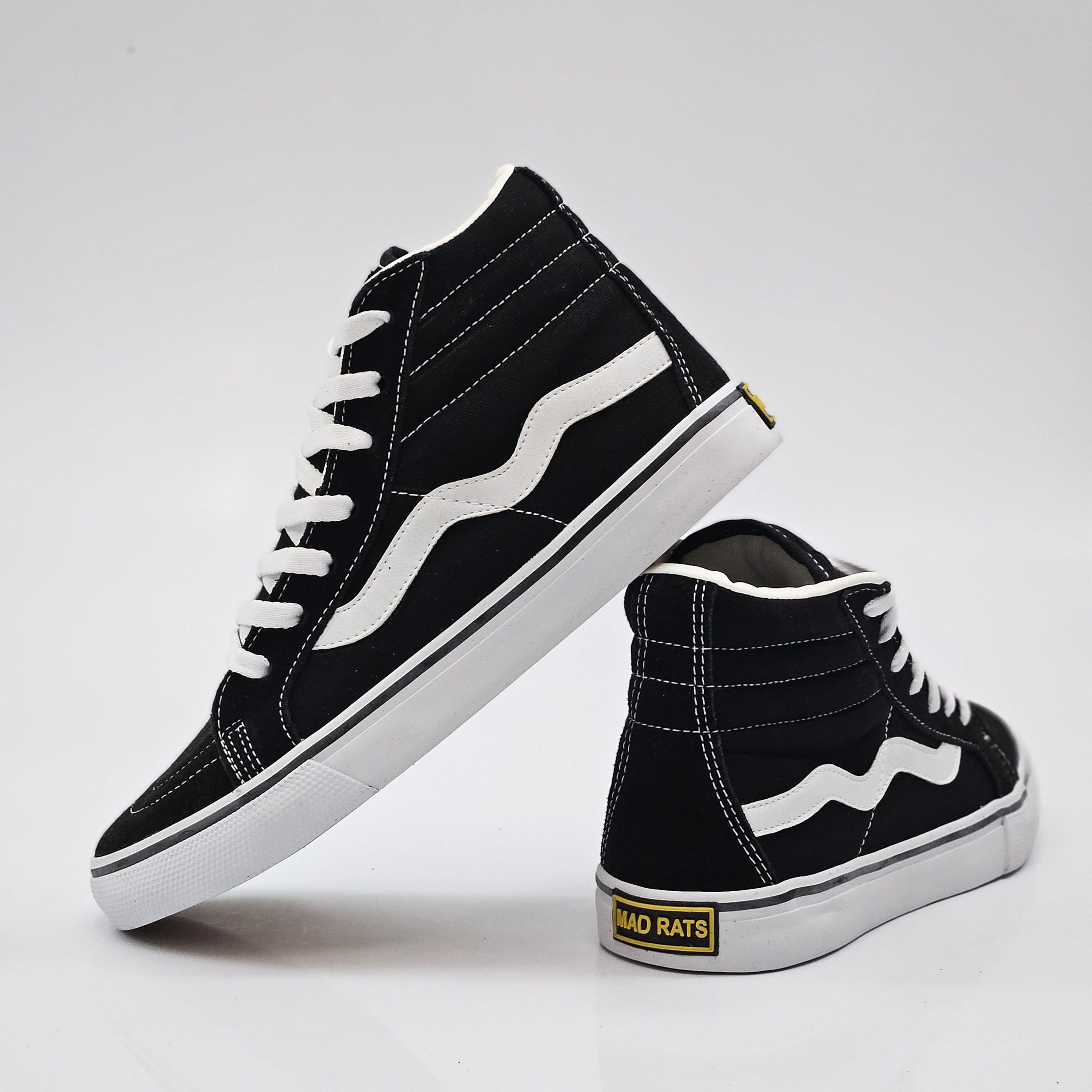 Tênis Mad Rats Hi Top Casual - Preto Preto 3