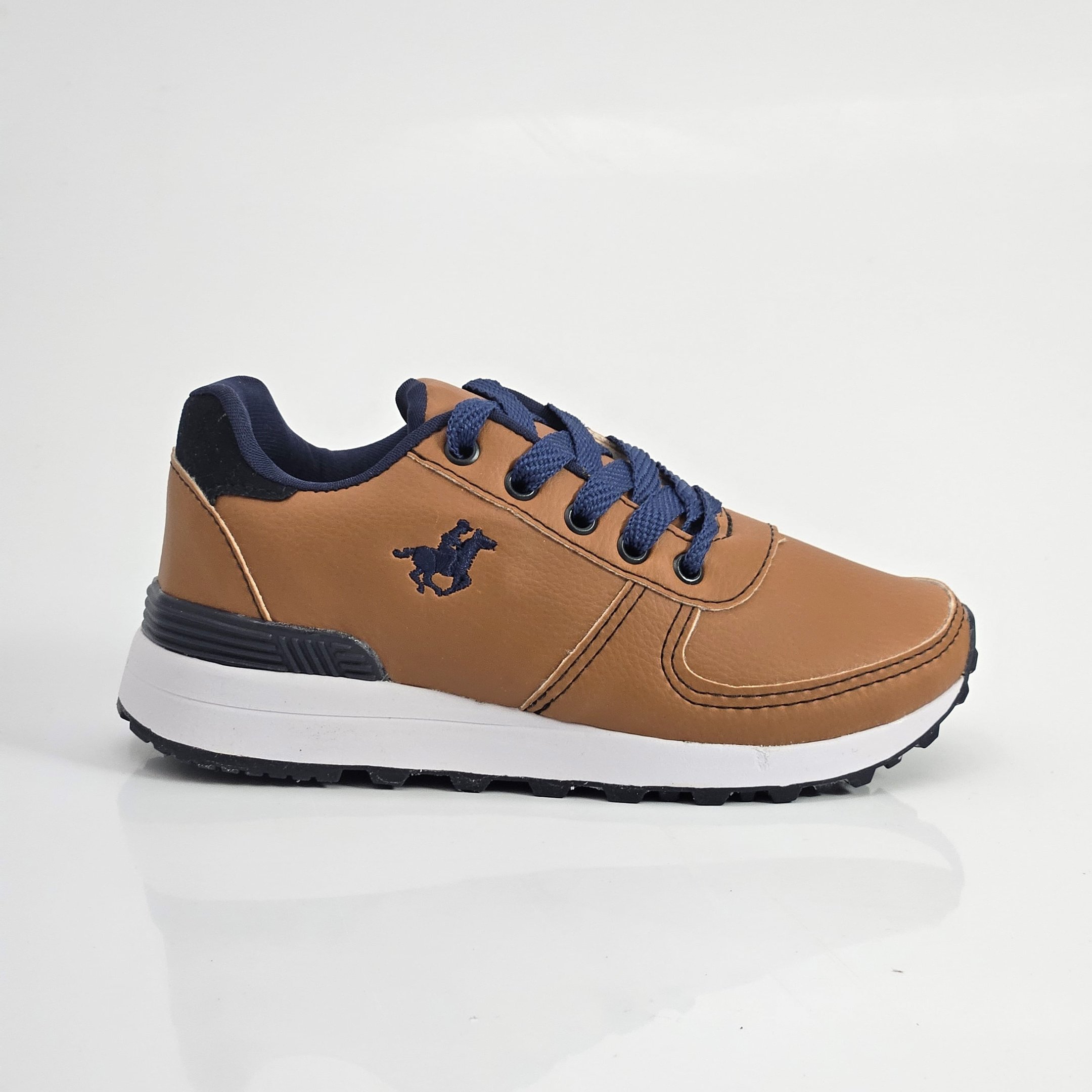 Tênis Infantil Danguinho Jogging Com Cadarço - Caramelo Marrom 1
