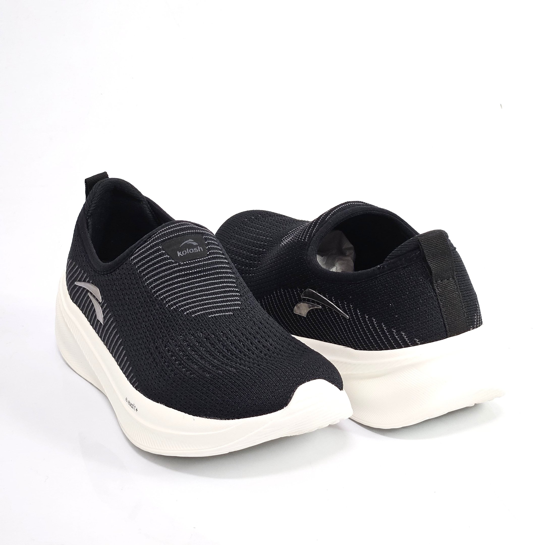 Tênis Feminino Kolosh Slip On Esportivo Calce Fácil - Preto Preto 3