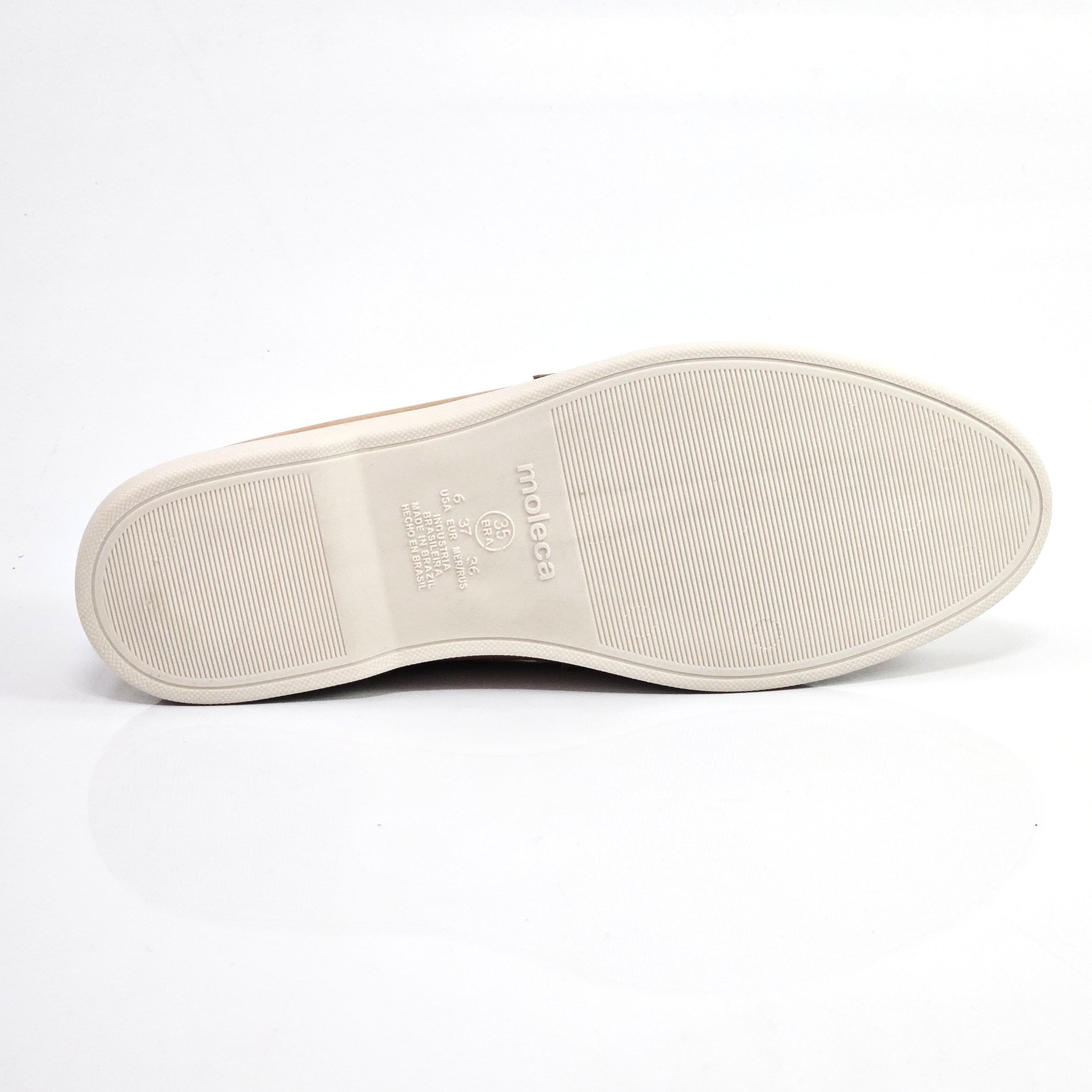 Mocassim Feminino Moleca Loffer Olho de Gato - Nude Bege 4