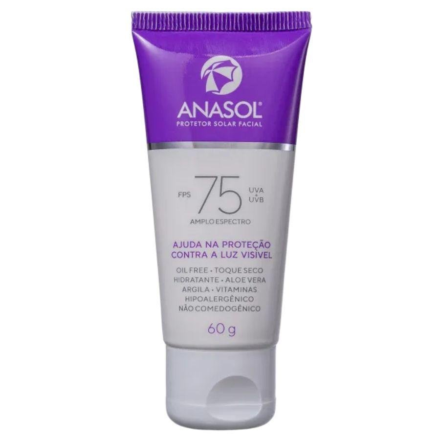 Protetor Facial Oil Free Toque Seco FPS 75 60g - Anasol 60g 1