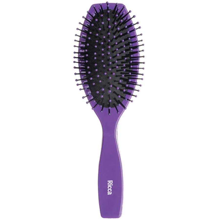 Escova de Cabelo Oval Almofadada Roxa nº 186 Roxo 1