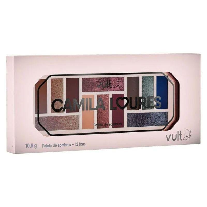 Paleta de Sombras Camila Loures 12 tons 10,8g - Vult Multicores 1
