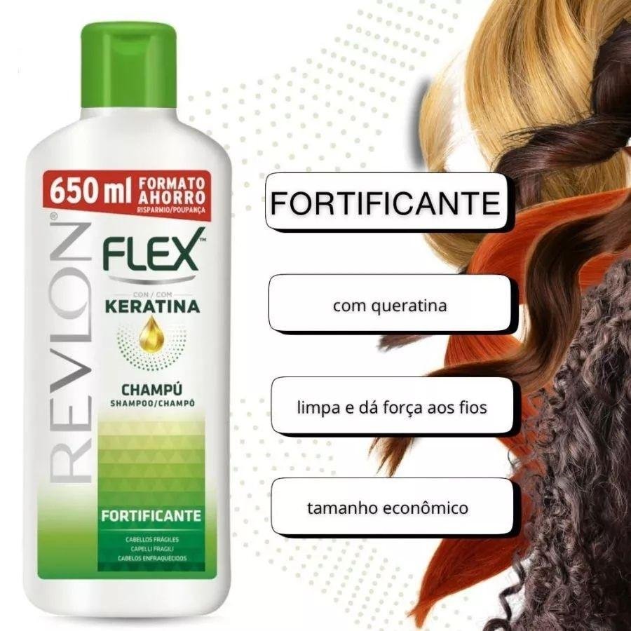 Shampoo Revlon Flex Keratina Fortificante 650ml 650ml 2