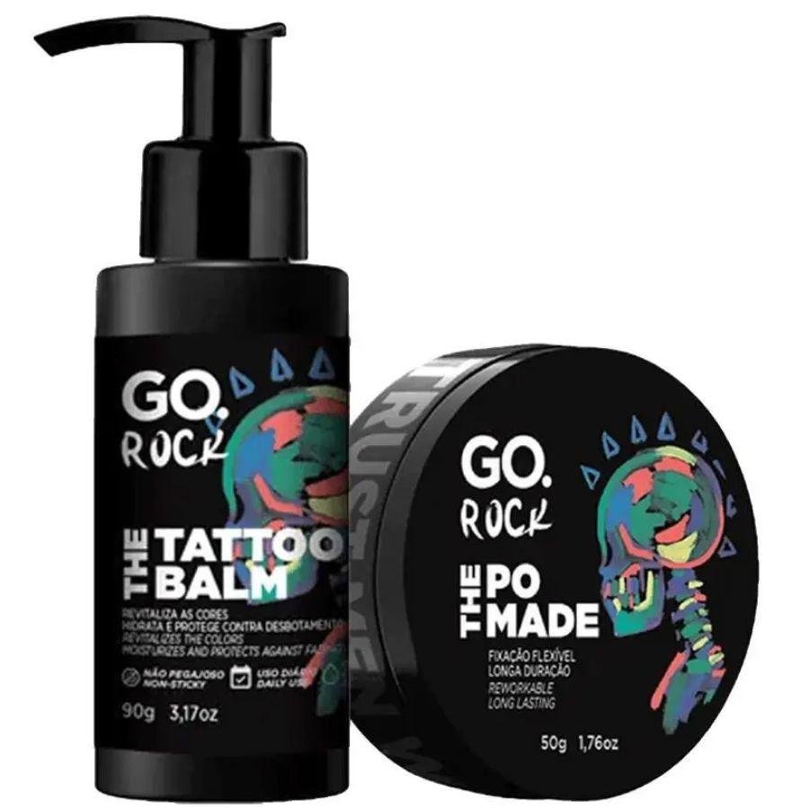 Kit Go. Rock ( Balm de Tattoo 90g + Pomada Modeladora 50g + Nécessaire ) ÚNICO 2
