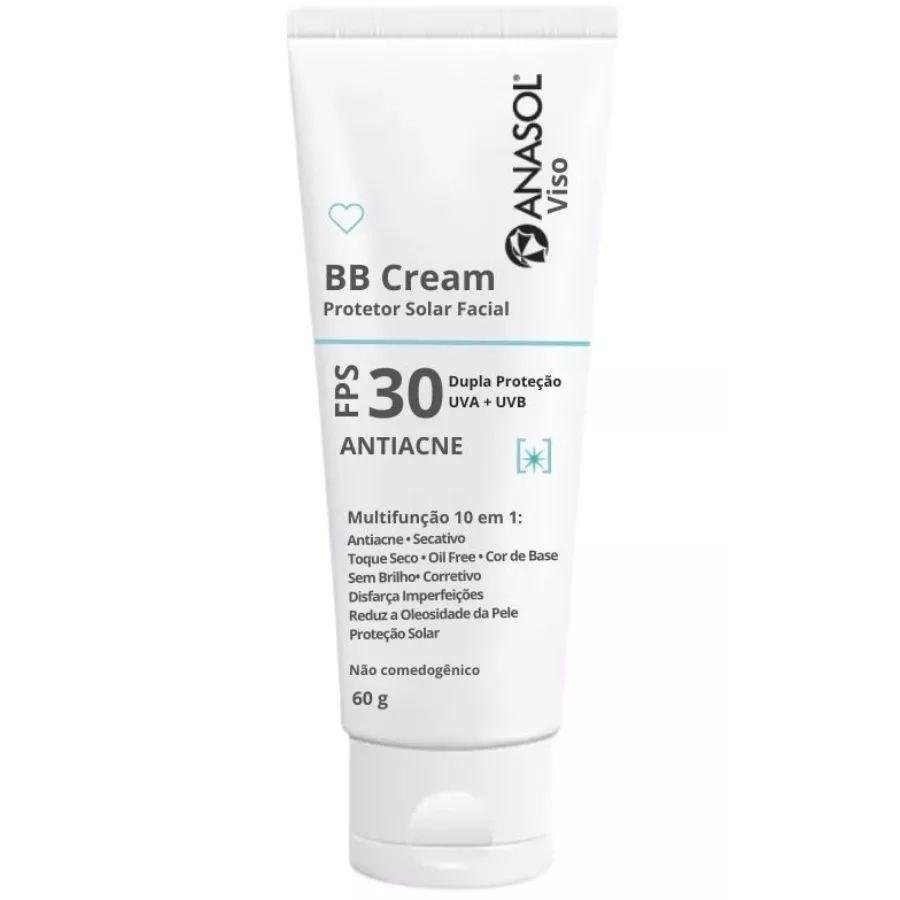 BB Cream Facial Antiacne FPS 30 - 60g - Anasol Bege 2