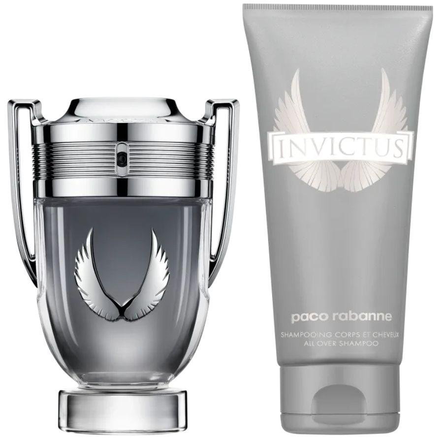 Kit Invictus Platinum Eau de Parfum ( Perfume 100ml + Shower Gel 100ml ) ÚNICO 2