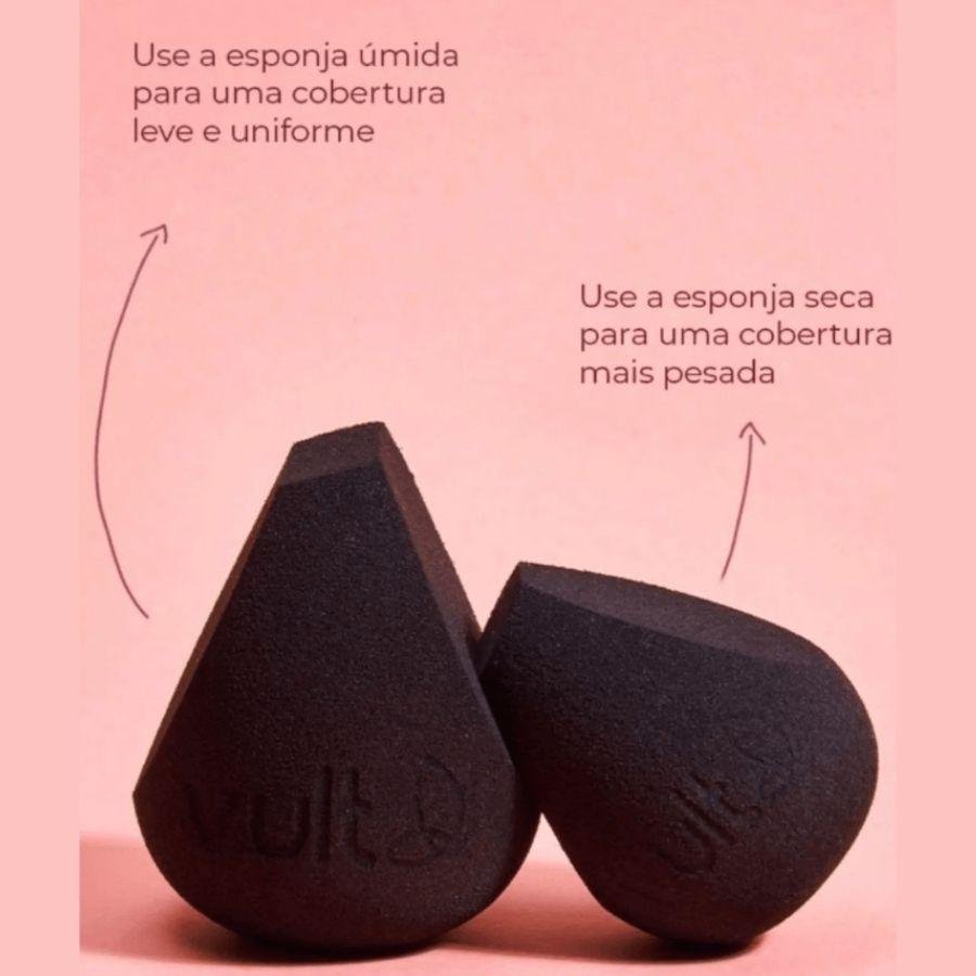 Multi Esponja de Maquiagem - Vult Preto 3