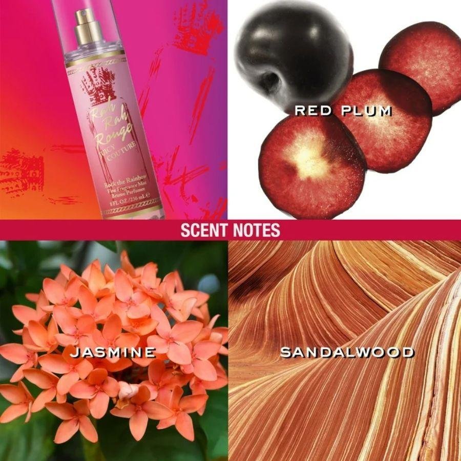 Body Mist Rock the Rainbow Rah Rah Rouge Feminino 236ml 236ml 2