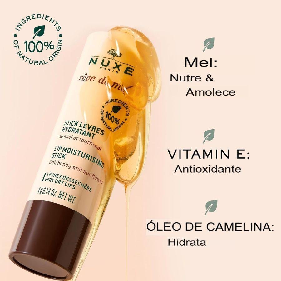 Hidratante Labial Rêve de Miel Stick 4g - Nuxe 4g 3