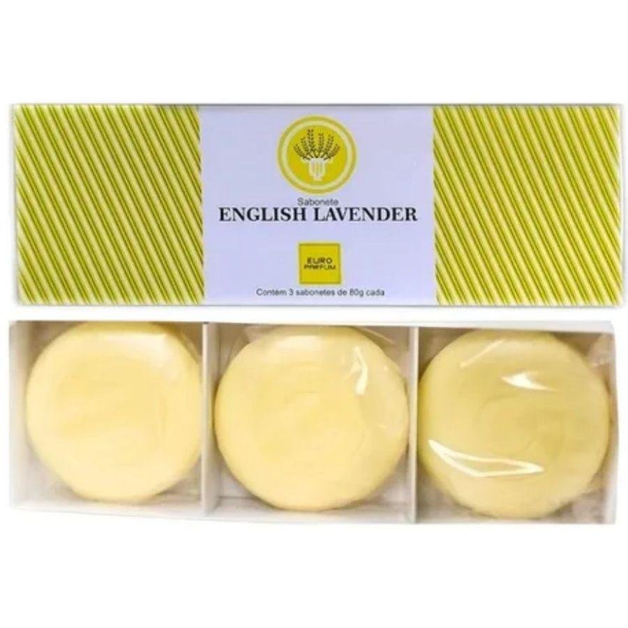 Kit Sabonetes em Barra English Lavender (3 un de 80g cada) - Euro Parfum ÚNICO 2