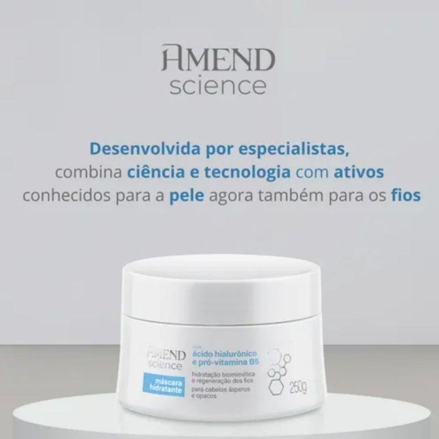 Máscara Hidratante com Ácido Hialurônico e Pró-Vitamina B5 Amend Science 250g 250g 2